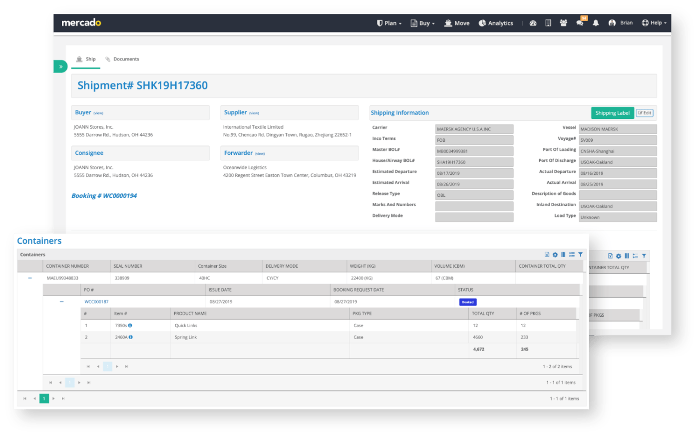 Mercado Labs | Product Suite - Move